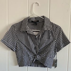 brand new with tags • forever21 checkered crop top